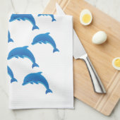 Dolfijnen badhanddoek ingesteld op diamanten2858 theedoek (Quarter Fold)