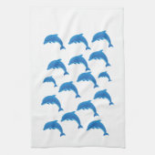 Dolfijnen badhanddoek ingesteld op diamanten2858 theedoek (Verticaal)
