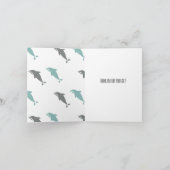 Dolfijnen Bedankkaart (Binnen)