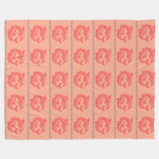 Dolfijnen BFTG Fleece Deken (Voorkant (Horizontaal))