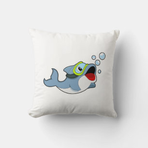 Dolfijnen bij duiken met waterbellen.PNG Kussen