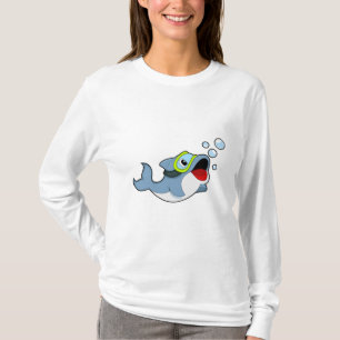 Dolfijnen bij duiken met waterbellen.PNG T-shirt