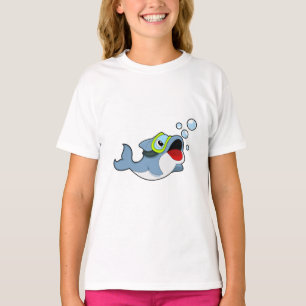 Dolfijnen bij duiken met waterbellen.PNG T-shirt