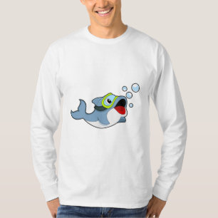 Dolfijnen bij duiken met waterbellen.PNG T-shirt