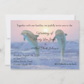 Dolfijnen bij Sunrise Beach bruiloft Aankondiging (Voorkant)