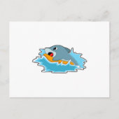 Dolfijnen bij surfen met surfboard briefkaart (Voorkant)