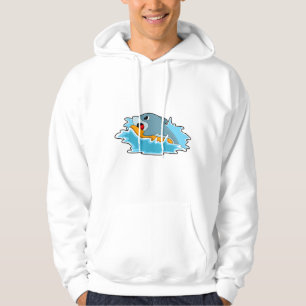 Dolfijnen bij surfen met surfboard hoodie