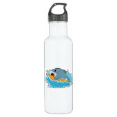 Dolfijnen bij surfen met surfboard waterfles  (Voorkant)