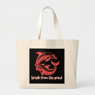 Dolfijnen Boodschappentas Grote Tote Bag