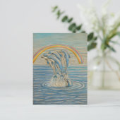 Dolfijnen Briefkaart (Staand voorkant)