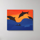 Dolfijnen Canvas Afdruk (Voorkant)