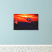Dolfijnen Canvas Afdruk (Insitu (Houten vloer))