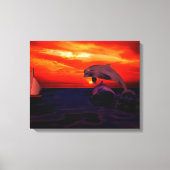 Dolfijnen Canvas Afdruk (Voorkant)