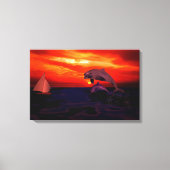 Dolfijnen Canvas Afdruk (Voorkant)