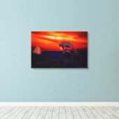 Dolfijnen Canvas Afdruk (Insitu (Houten vloer))