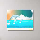Dolfijnen Canvas Afdruk (Voorkant)