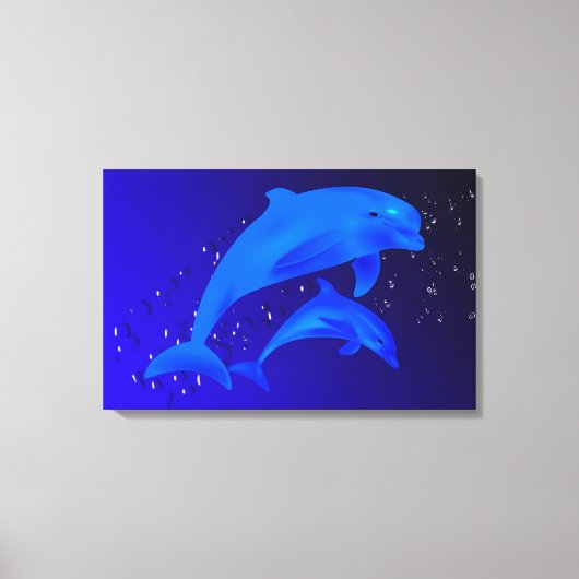 Dolfijnen Canvas Afdruk (Voorkant)