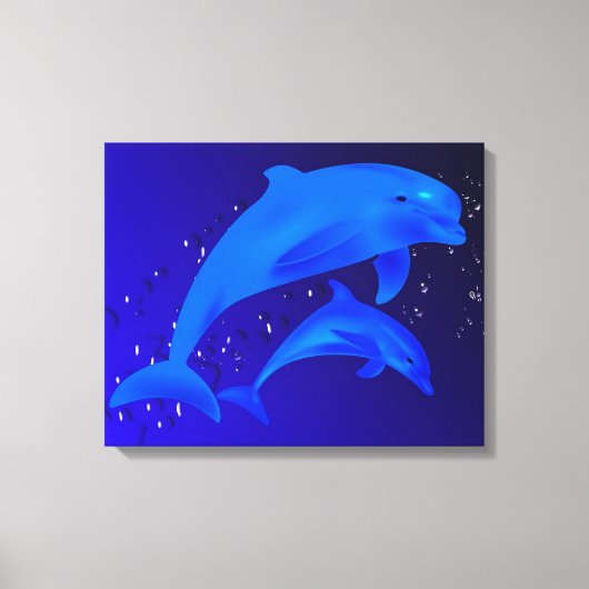 Dolfijnen Canvas Afdruk (Voorkant)