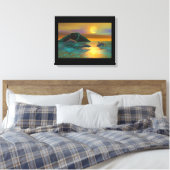 Dolfijnen Canvas Afdruk (Insitu (Slaapkamer))