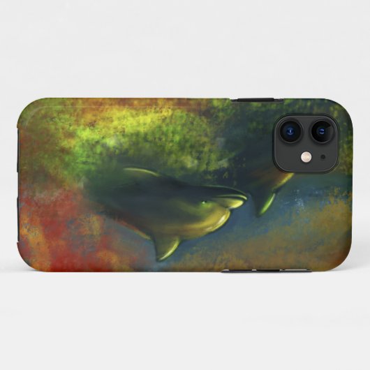 Dolfijnen Case-Mate iPhone Case (Achterkant (horizontaal))