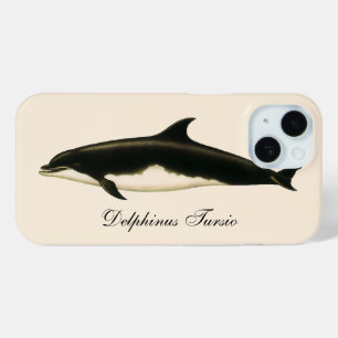 Dolfijnen Delphinus Tursio, Antieke Mariene Dieren iPhone 15 Case