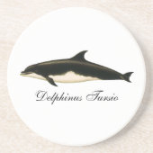 dolfijnen Delphinus Tursio, zeezoogdieren Zandsteen Onderzetter (Voorkant)