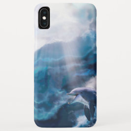 Dolfijnen die alleen spelen voor de DRILL iPhone 16 Hoesje