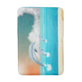 dolfijnen die in de oceaan breken badmat (Voorkant Verticaal)