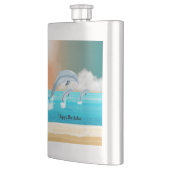 dolfijnen die in de oceaan breken flacon (Links)