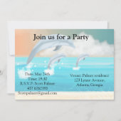 dolfijnen die in de oceaan breken kaart (Voorkant)