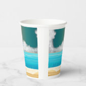 dolfijnen die in de oceaan breken papieren bekers (Rechts)