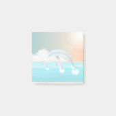 dolfijnen die in de oceaan breken post-it® notes (Voorkant)