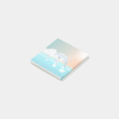 dolfijnen die in de oceaan breken post-it® notes (Schuin)