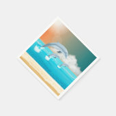 dolfijnen die in de oceaan breken servet (Hoek)