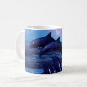 Dolfijnen die in de oceaan spelen koffiemok (Voorkant links)