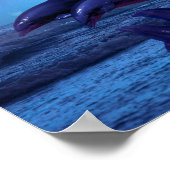 Dolfijnen die in de oceaan spelen poster (Hoek)