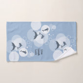 Dolfijnen die in de speelgolf worden gepompt, stal bad handdoek (Handdoek)