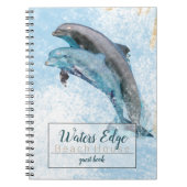 Dolfijnen die in water springen notitieboek (Voorkant)