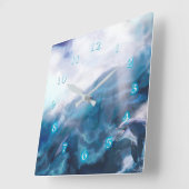 Dolfijnen die net op de DRILL surfen Vierkante Klok (Hoek)