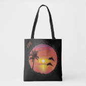 Dolfijnen die spelen in de Sunset Tote Bag (Voorkant)