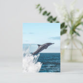 Dolfijnen die uit de oceaan ontsnappen briefkaart (Staand voorkant)