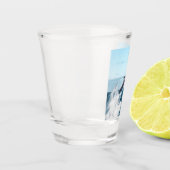 Dolfijnen die uit de oceaan ontsnappen shot glas (Links)