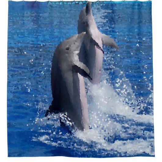 Dolfijnen Douchegordijn (Voorkant)
