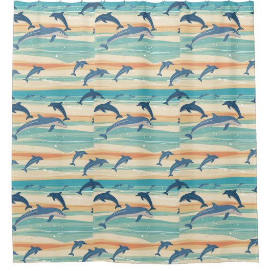 Dolfijnen Douchegordijn (Voorkant)
