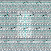 dolfijnen en golven stof (Delen)