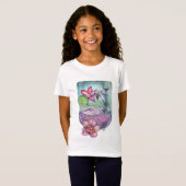 Dolfijnen en orchideeën t-shirt (Voorkant volledig)