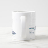 Dolfijnen en Pelican Jumbo-Mok Grote Koffiekop (Achterkant)