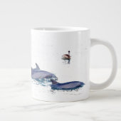 Dolfijnen en Pelican Jumbo-Mok Grote Koffiekop (Rechts)