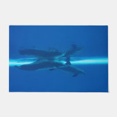 Dolfijnen en reflectie, blauwe oceaan deurmat (Voorkant)