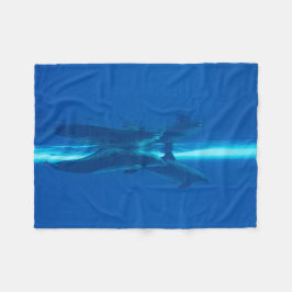 Dolfijnen en reflecties fleece deken